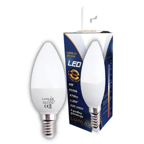 Led sijalica E14-6w 6500K Lumax